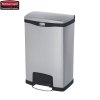 Kosz Slim Jim® Step-On 50L Metal stainless steel / black